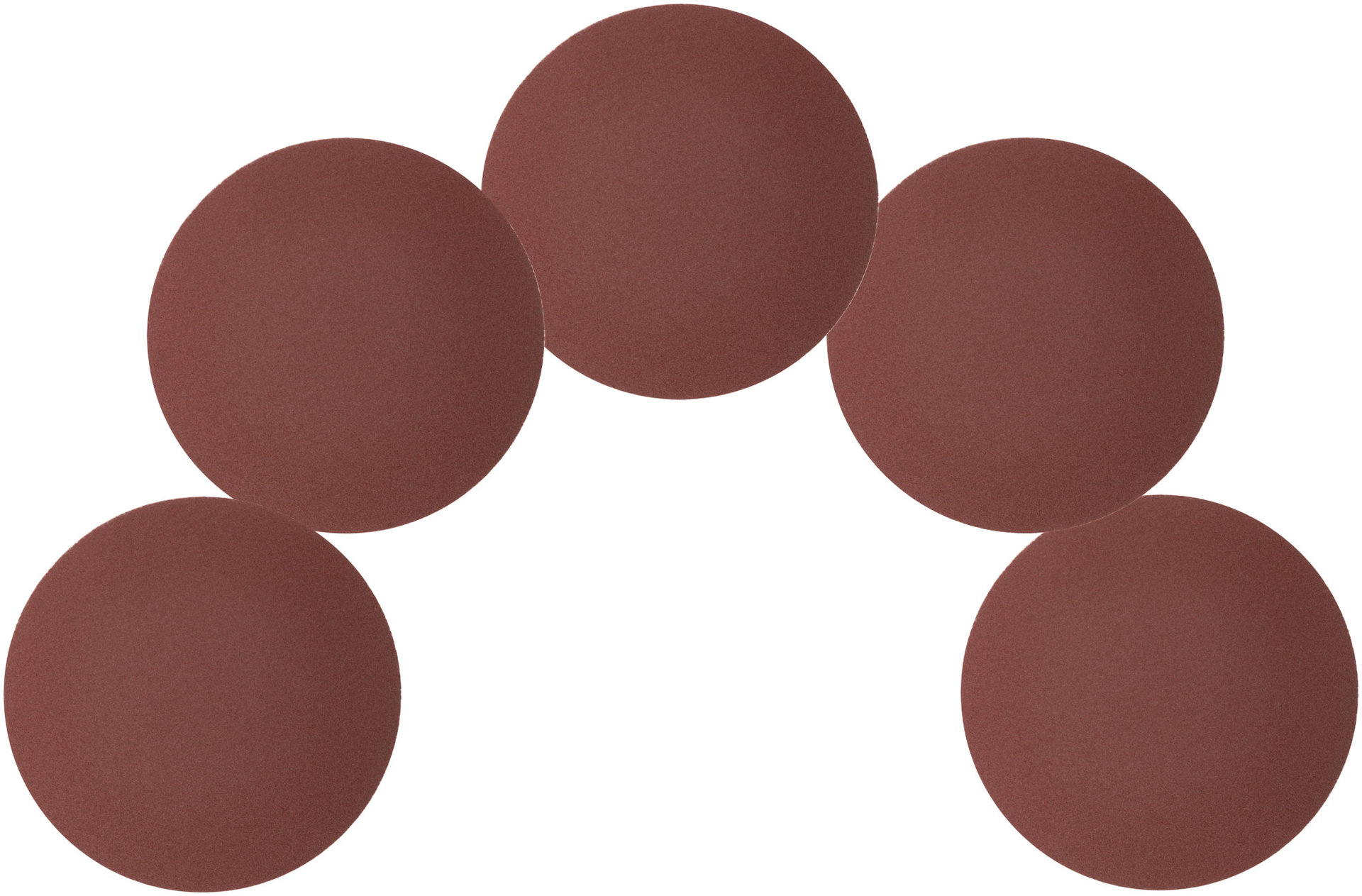 Круги шлифовальные сплошные (липучка), алюминий-оксидные, 125 мм, 5 шт. Р 150 (39827М)