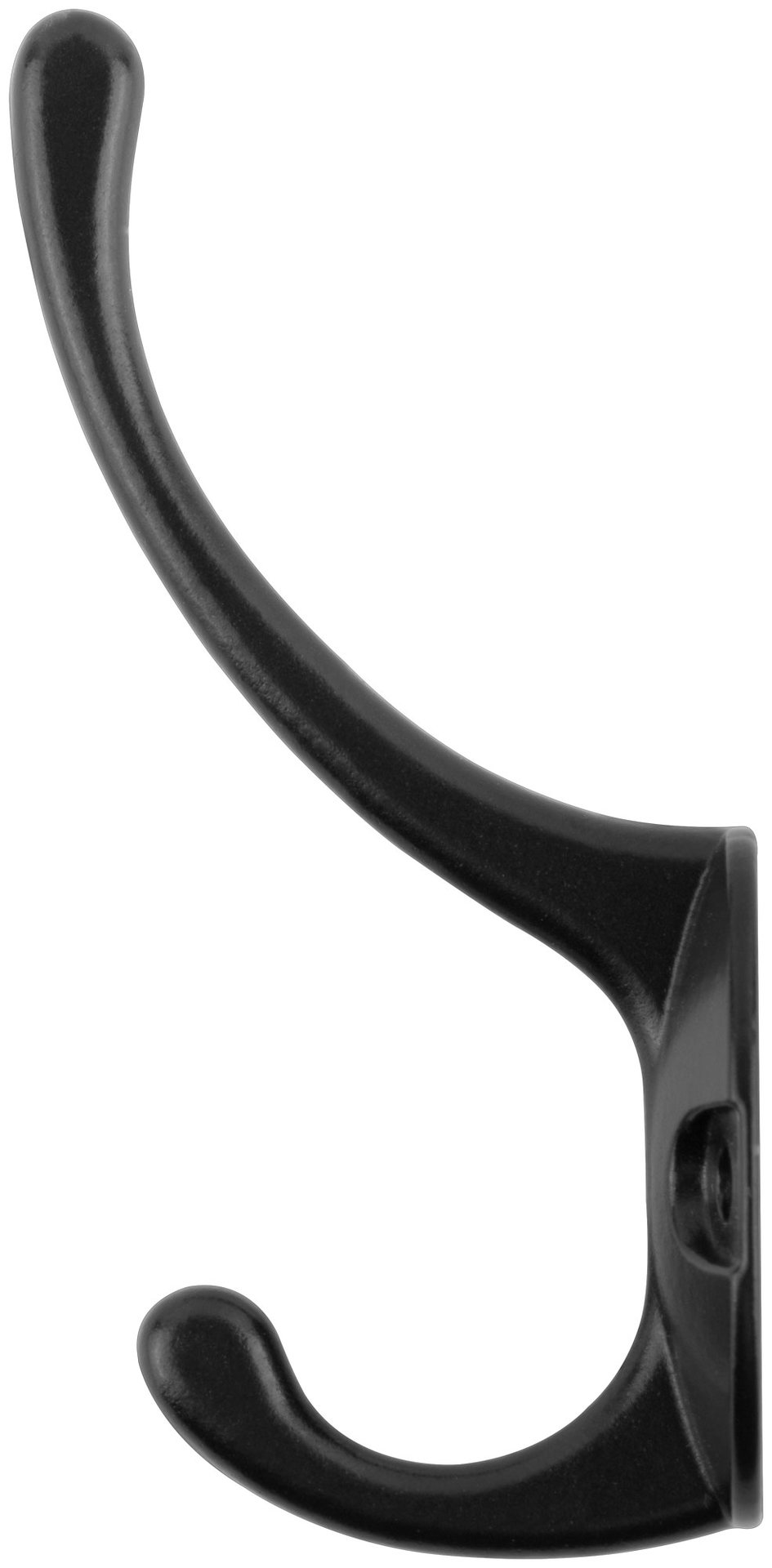 Крючок-вешалка двойной, черный (66874)
