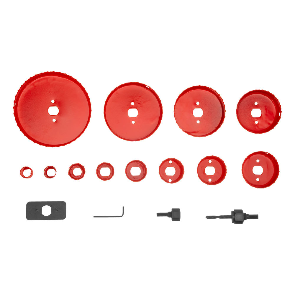 Набор кольцевых пил по дереву, 19-127 мм, 12 предметов Matrix (70472)