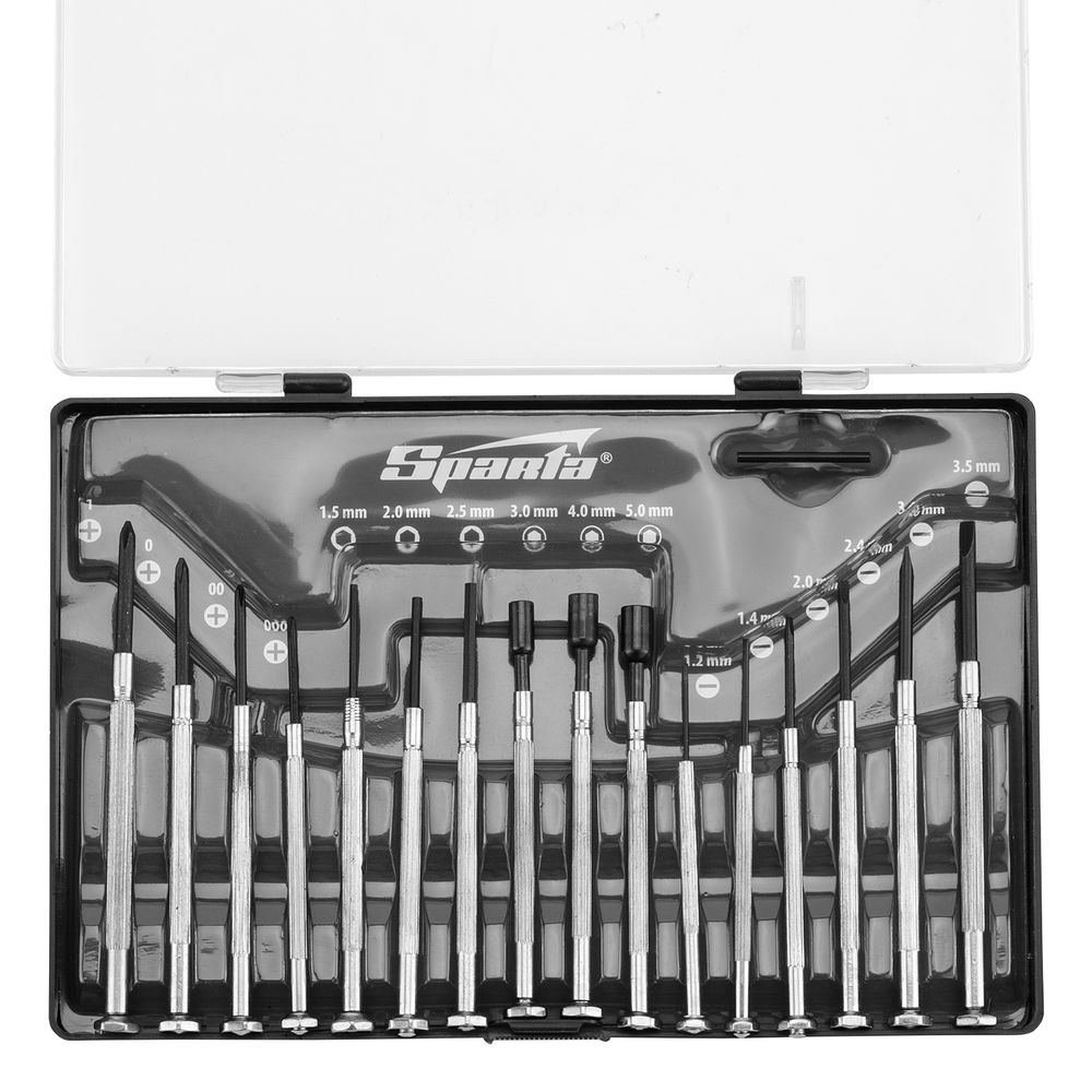 Набор отверток для точной механики, 16 шт, Sparta (11783)