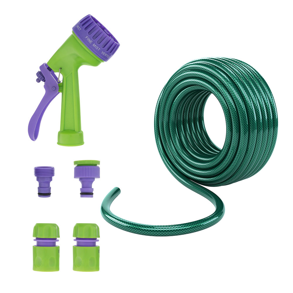 Набор поливочный, шланг 3/4, 25 м, 7 режимов пистолет, соединитель, адаптер Palisad (67423)