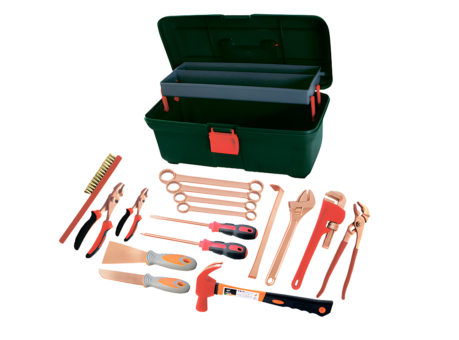 Набор взрывобезопасного инструмента (16 предметов) AlCu № G-16, HORTZ