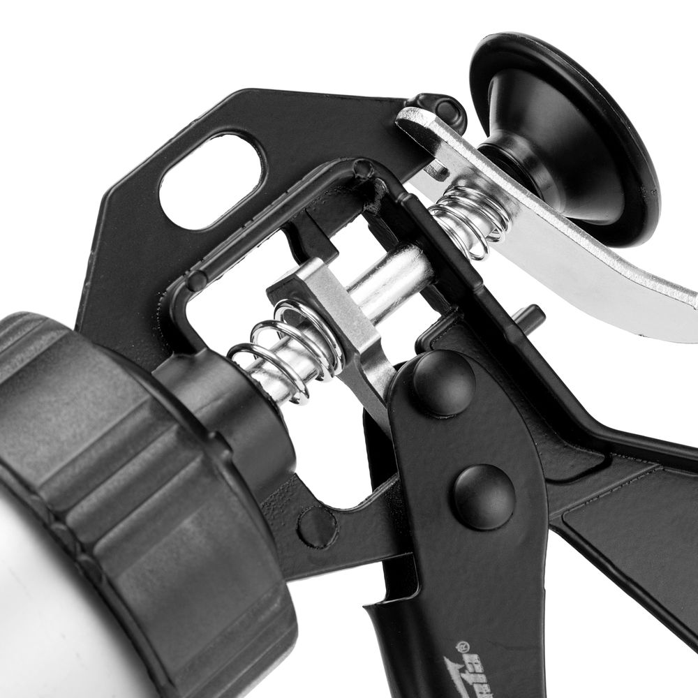 Пистолет для герметика, 750 мл, закрытый, алюминиевый корпус, круглый шток 8 мм Sparta (886485)