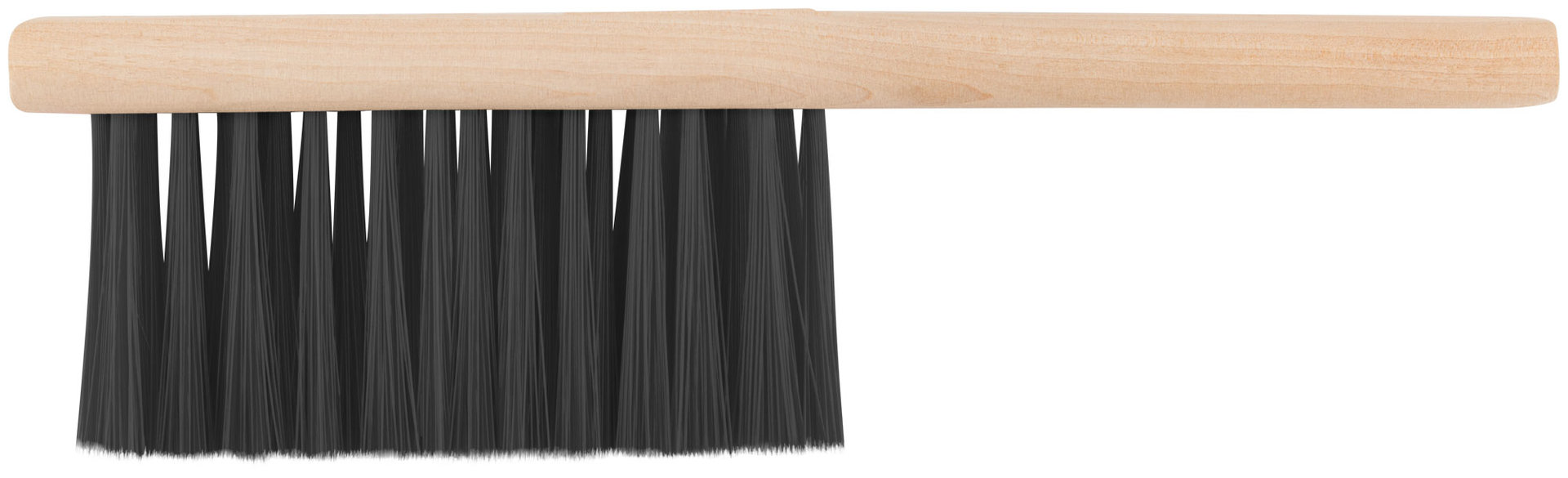 Щетка-сметка, искусств. щетина, деревянная ручка, 3-х рядная, 280 мм (68031)
