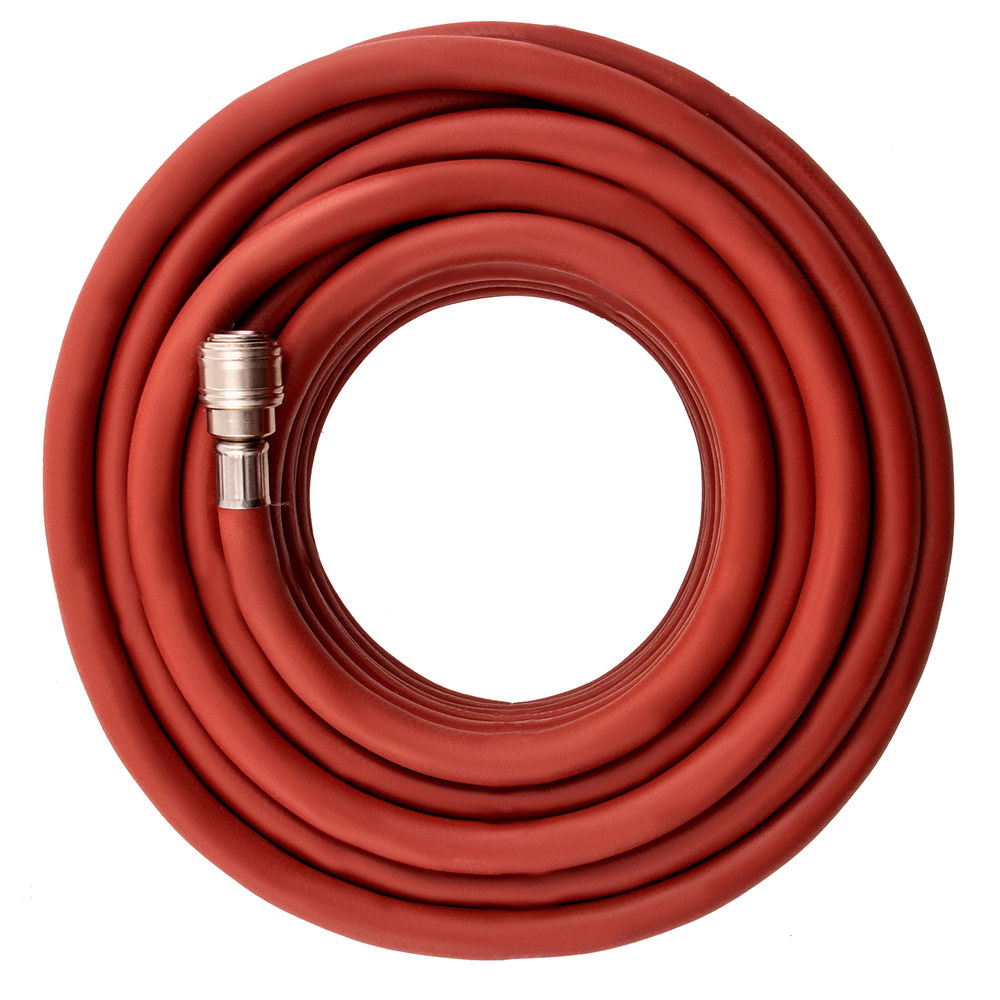 Шланг пневматический резиновый, 10 x 16 мм, 24 бар, армированный, быстросъемное соединение, 20 м Stels (57023)