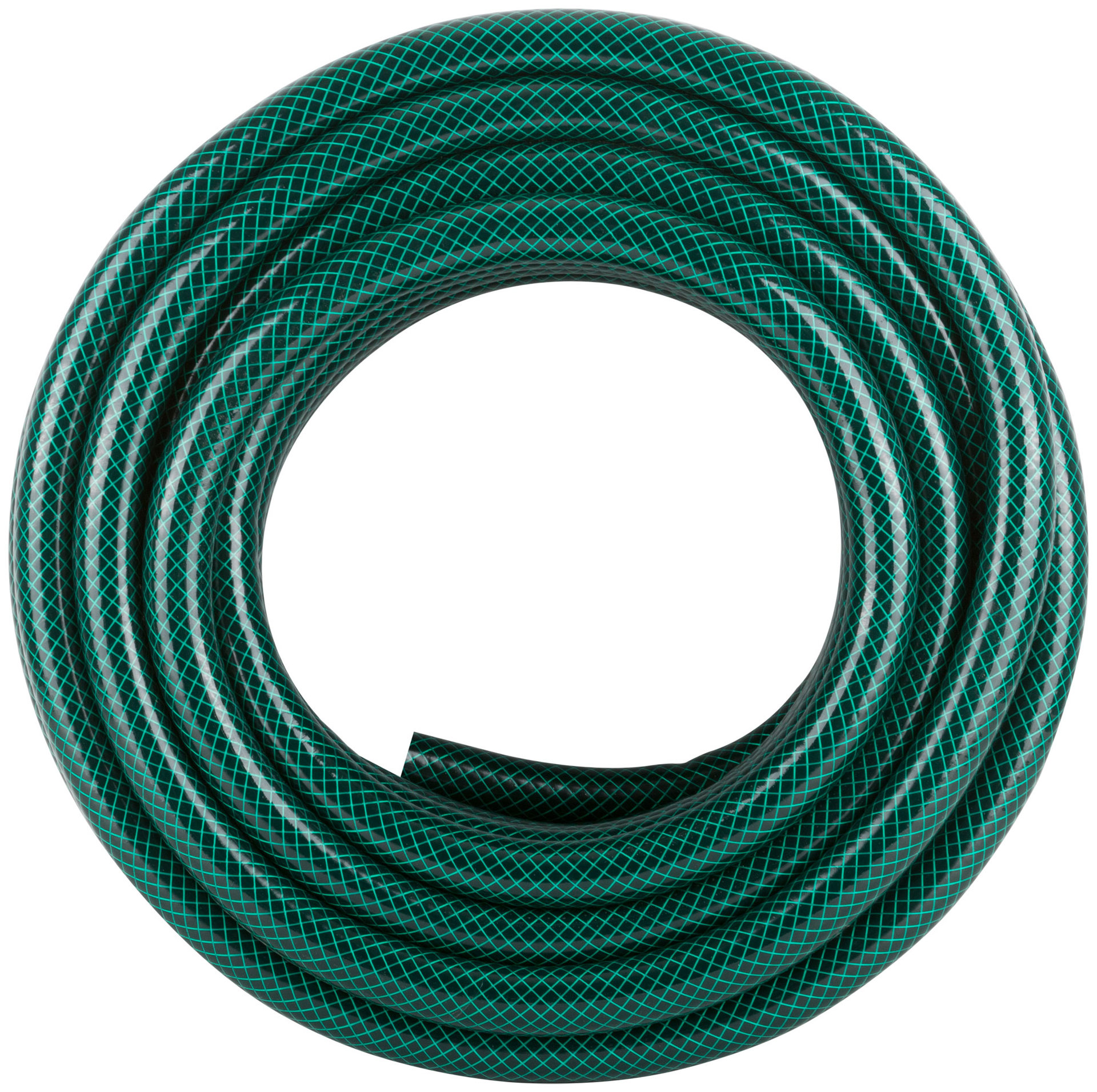 Шланг поливочный трехслойный армированный, зеленый 1 х 3,0 мм х 25 м (76310)