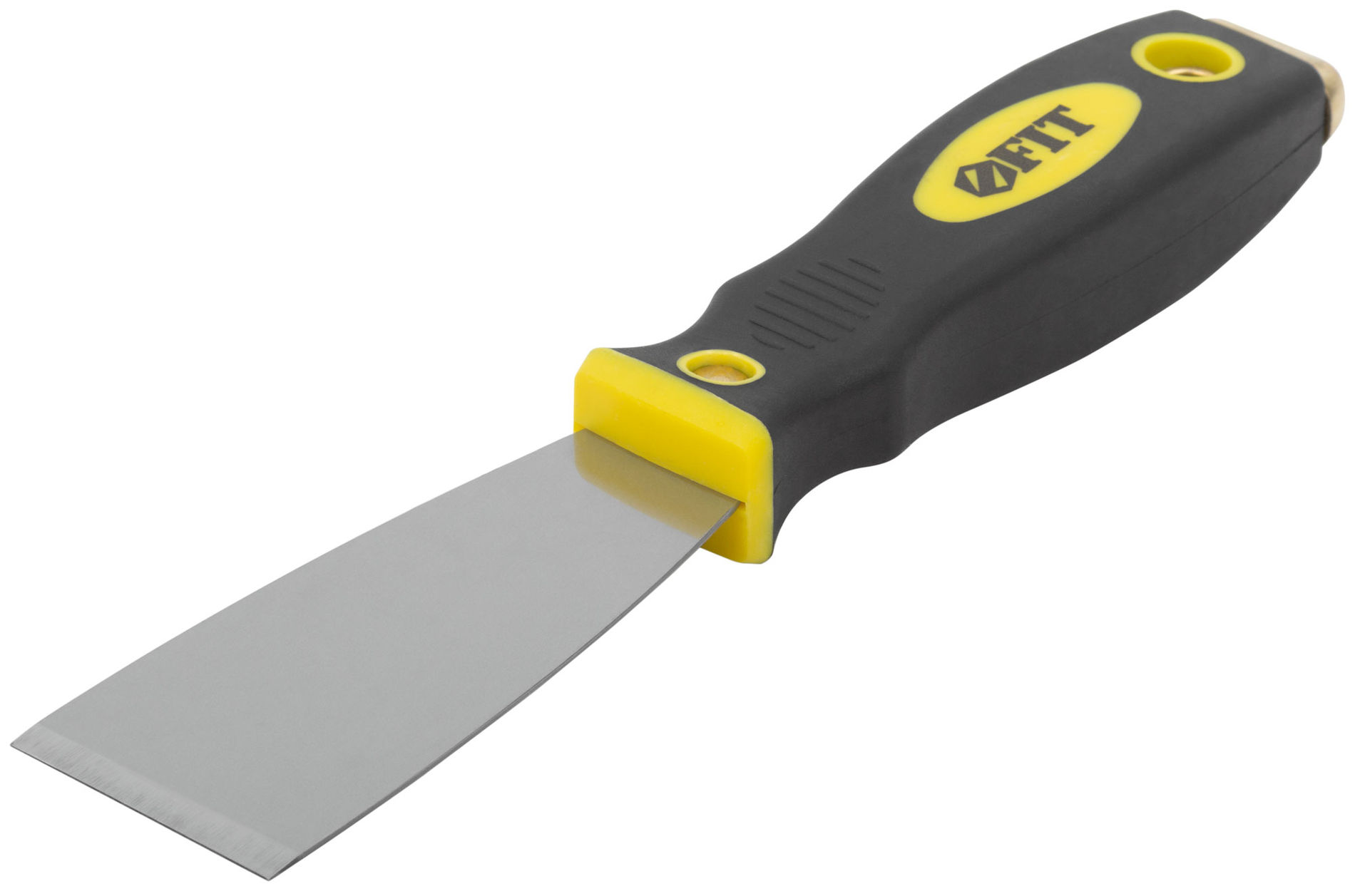 Шпатель для удаления ржавчины Профи, толщ. лезвия 1 мм, двухкомп.ручка с метал.бойком 1,5 (40 мм) (06671)