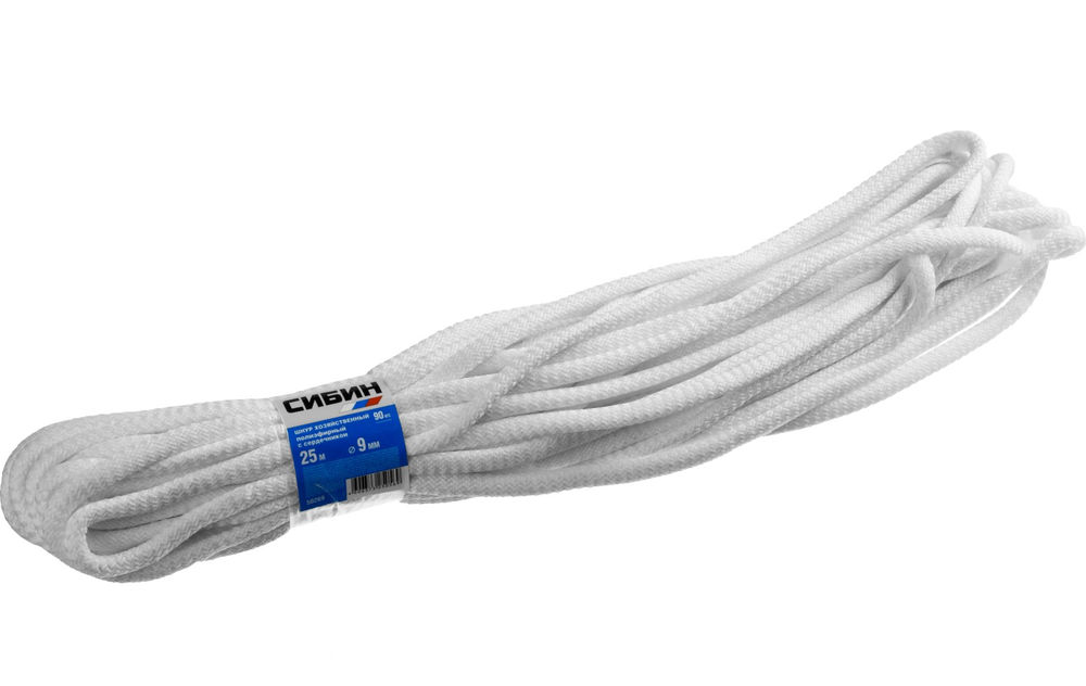 Хозяйственный полиэфирный шнур 9 мм 25 м СИБИН 50269