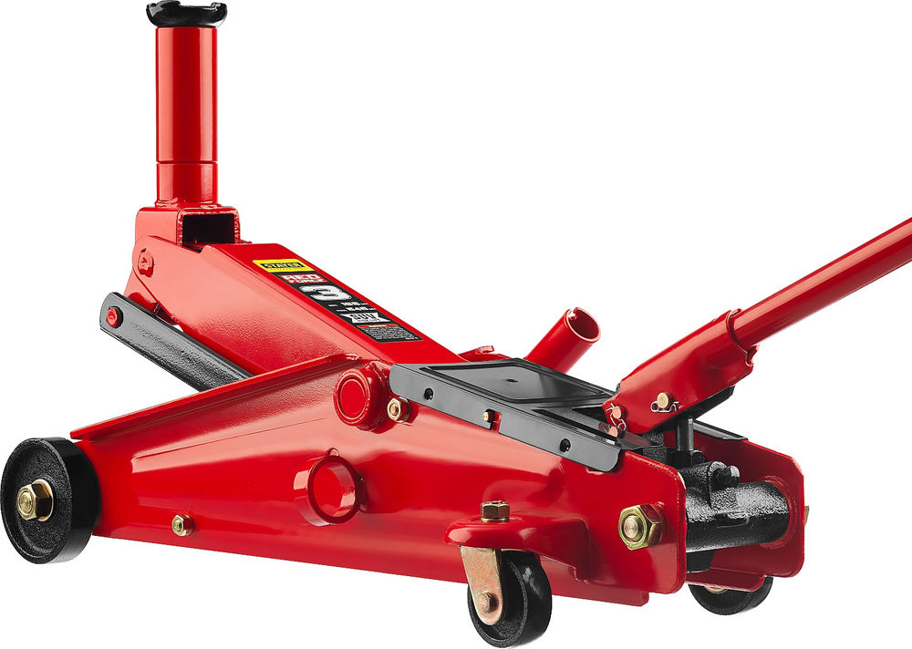 Домкрат подкатной 3 т, 155 - 545 мм с высоким подъемом R-55 RED FORCE Professional STAYER 43157-3