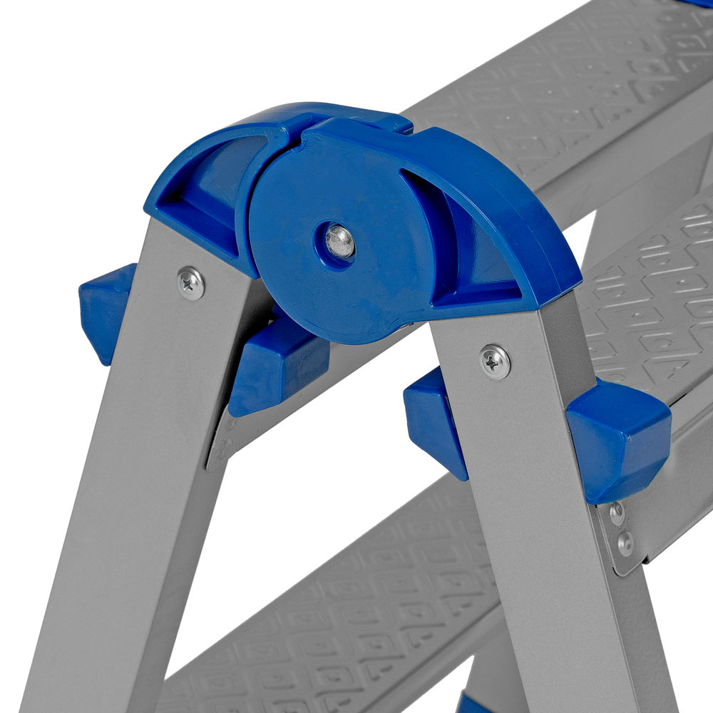 Стремянка двухсторонняя 2 ступени, сталь профиль, стальные ступени, Россия Сибртех (97982)