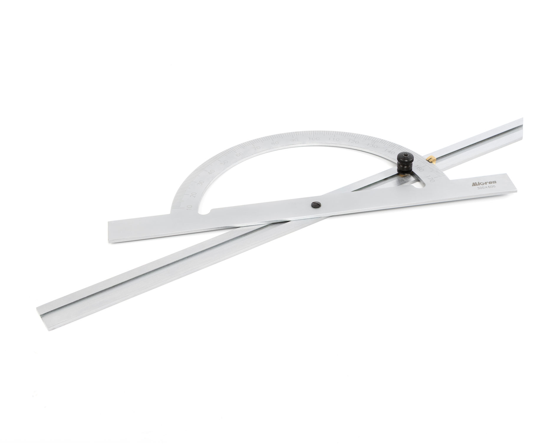 Угломер-транспортир мод. УТ 10-170° (300x600мм 1°) регулир.рейка (ГРСИ №93019-24) Мicron