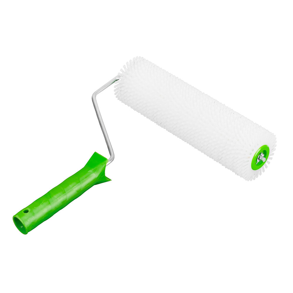 Валик игольчатый для наливных полов с ручкой, 240 мм Сибртех (81101)