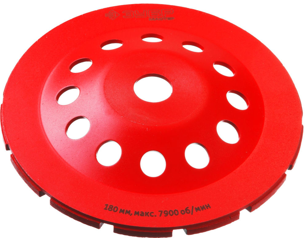 Чашка шлифовальная алмазная двухрядная d 180 мм ЗУБР 33376-180