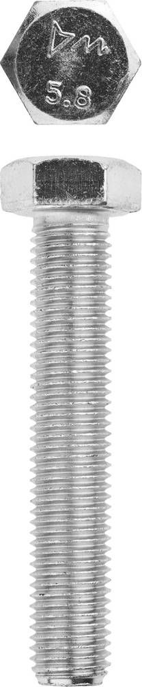 Болт M16 x 90 мм, кл. пр. 5.8, цинк, 5 кг, ГОСТ 7798-70 ЗУБР 303080-16-090