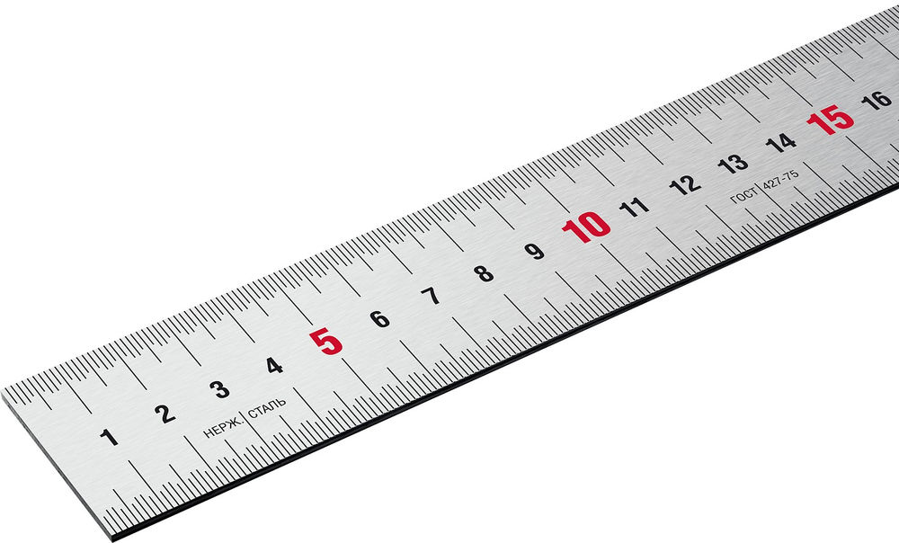 Усиленная нержавеющая линейка длина 2,0 м Профессионал ЗУБР Про-200 34280-200