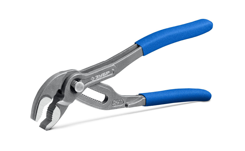 Клещи переставные с быстрым перемещением 180 мм, захват 42 мм, CrV ЗУБР Профи 22441-18
