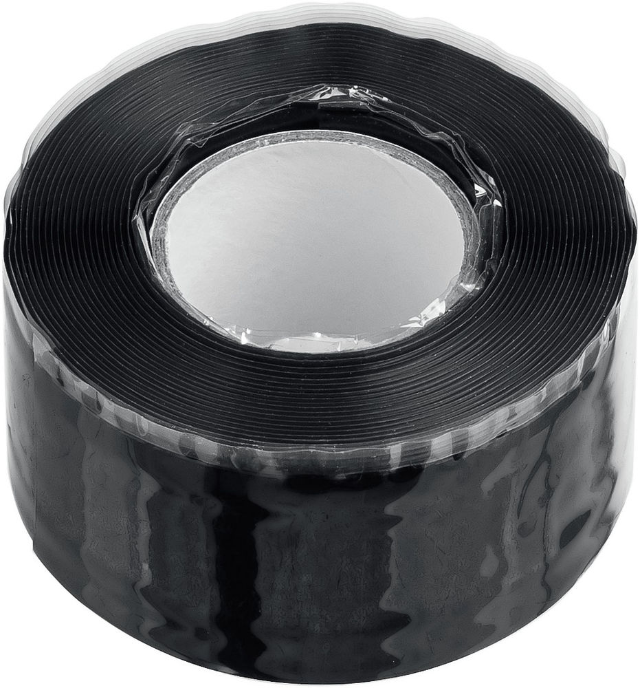 Изолента аварийно-ремонтная самослипающаяся силиконовая 25 мм х 3 м, 12 Атм, 30 000 В, чёрная Профессионал СПАСАТЕЛЬ ЗУБР 12381-2