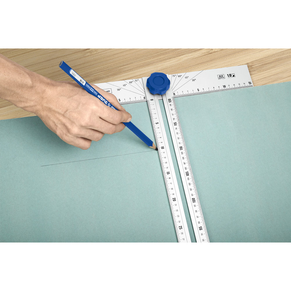 Т-угольник алюминиевый с подвижной направляющей ЗУБР Профессионал 34389