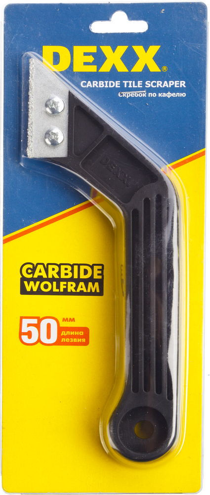 Скребок по кафелю 200 мм, 1 лезвие, карбид вольфрама DEXX 33413
