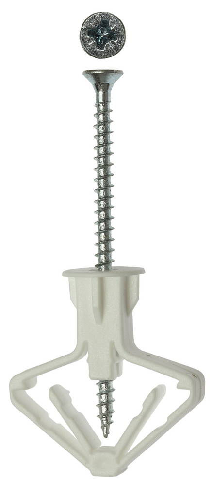 Дюбель для пустотелых конструкций с саморезом 10 x 50 мм, 4 шт ЗУБР БАБОЧКА 4-301326