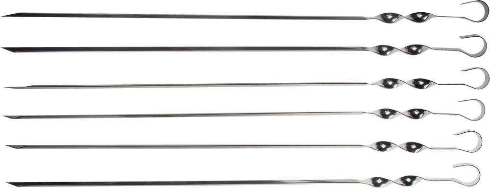 Набор угловых шампуров Barbecue, 550 мм, 6 шт GRINDA 427756