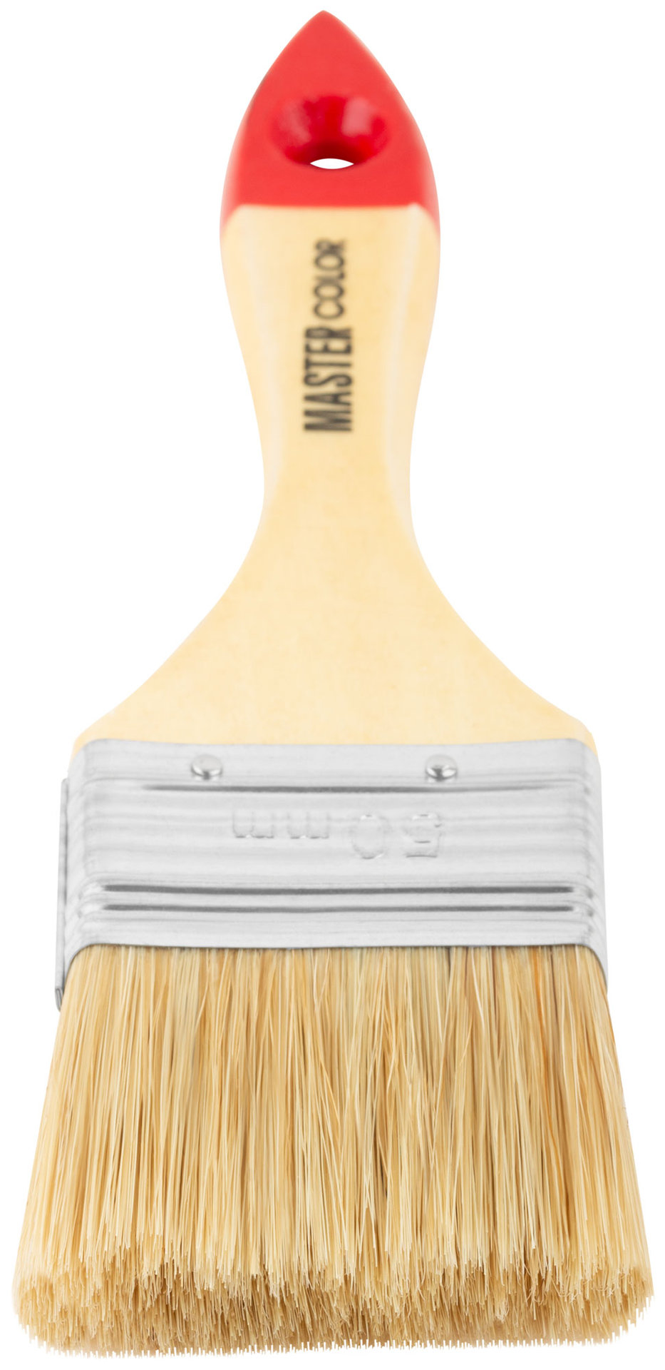 Кисть флейцевая, натур. щетина, 55% топс, лакиров.ручка, ширина 50 мм (30-0013)