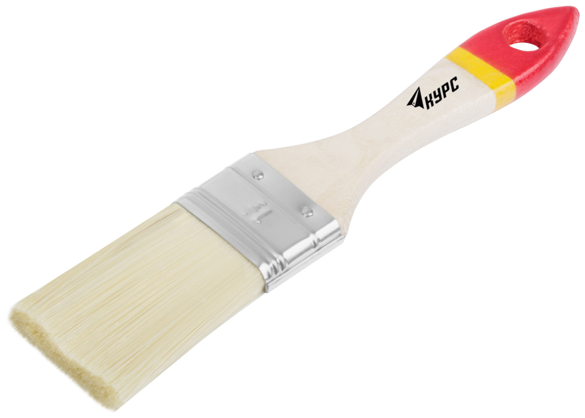 Кисть флейцевая Модерн, иск. щетина, деревянная ручка 1,5 (38 мм) (00864)