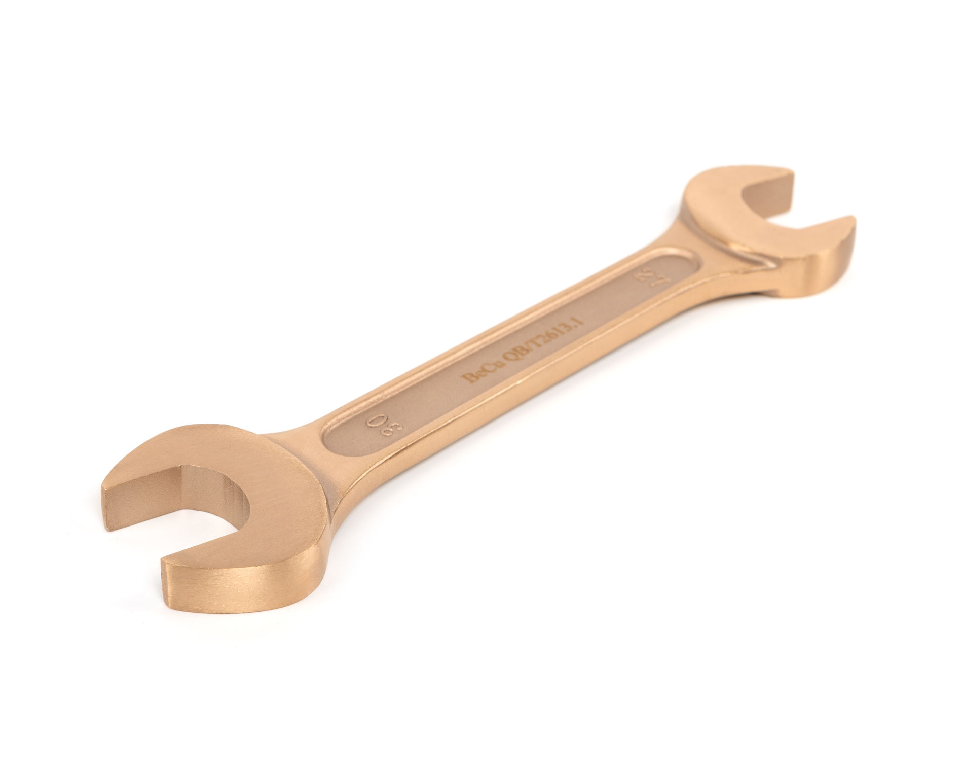 Ключ гаечный рожковый двусторонний 27х30 искробезопасный сплав BeCu, HORTZ