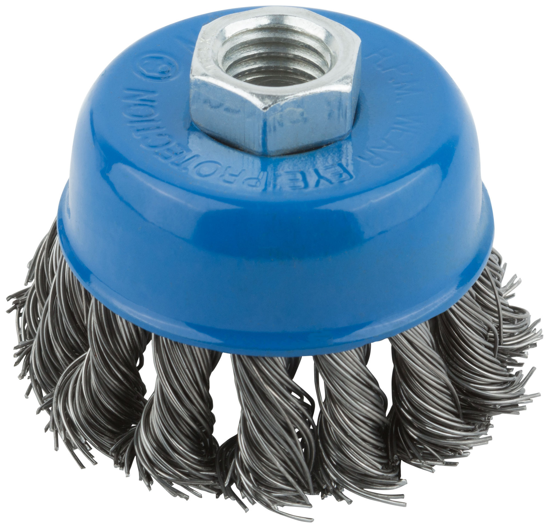 Корщетка, тип чашка, гайка М14, стальная витая проволока 65 мм (38951М)