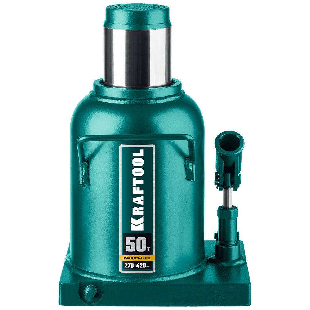 Домкрат бутылочный гидравлический 50 т, 270 - 420 мм KRAFT-LIFT KRAFTOOL 43462-50