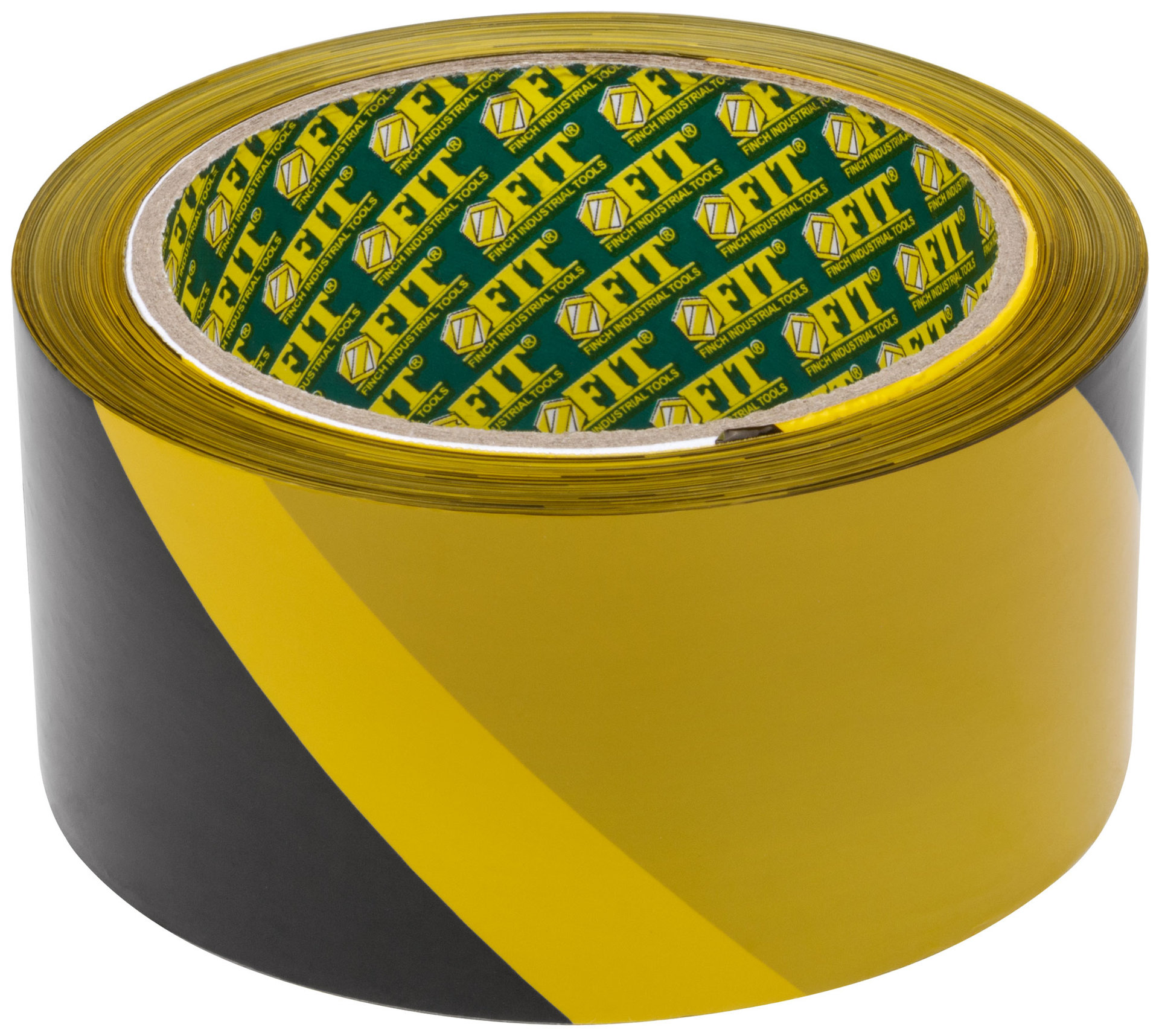 Лента сигнальная (черно-желтая) 50 мм х 100 м (11855)