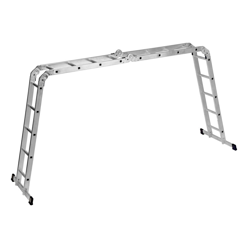 Лестница шарнирная алюминиевая, 2 х 4 + 2 х 5, Сибртех (97884)