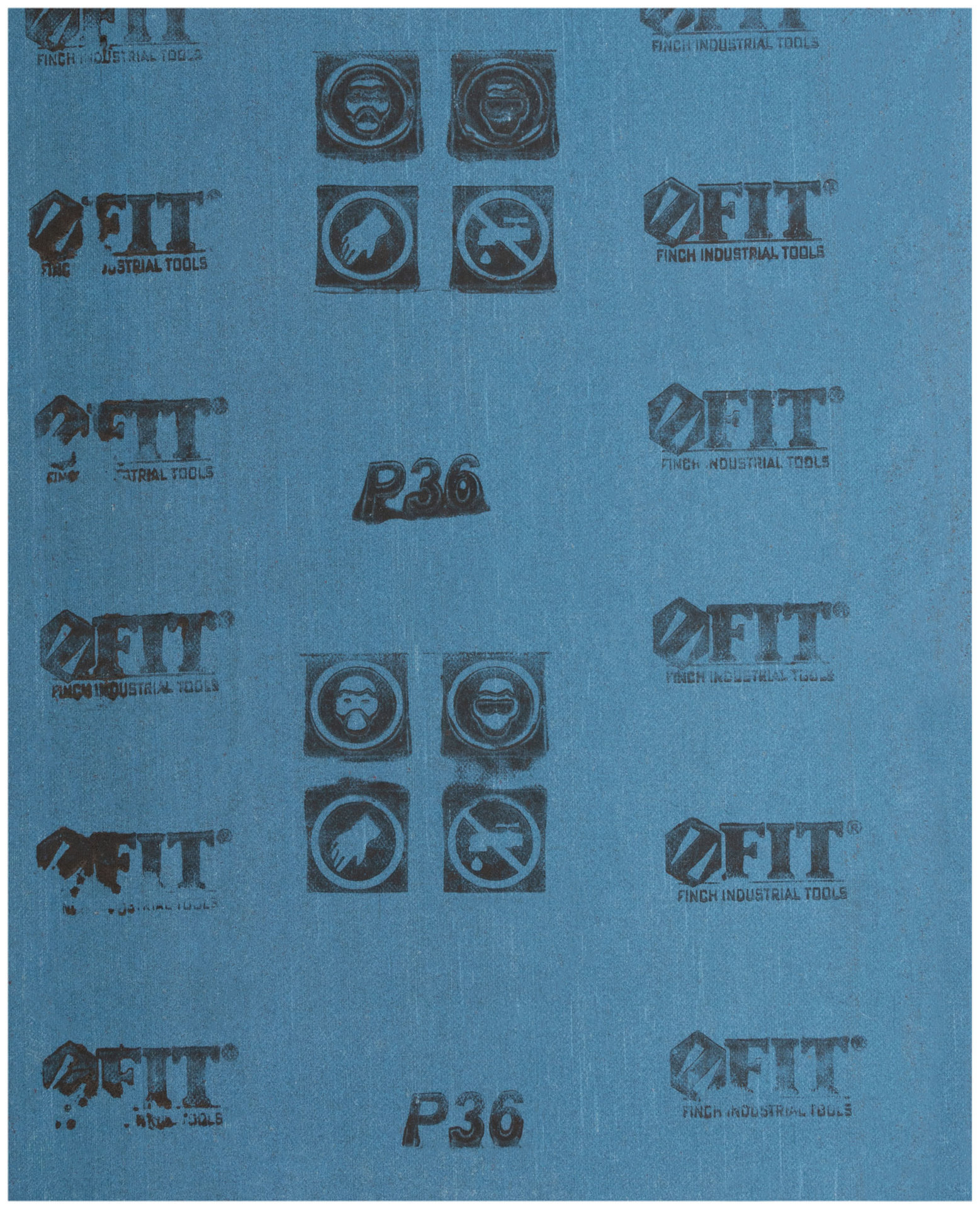 Листы шлифовальные на тканевой основе, алюминий-оксидный абразивный слой 230х280 мм, 10 шт. Р 36 (38003)