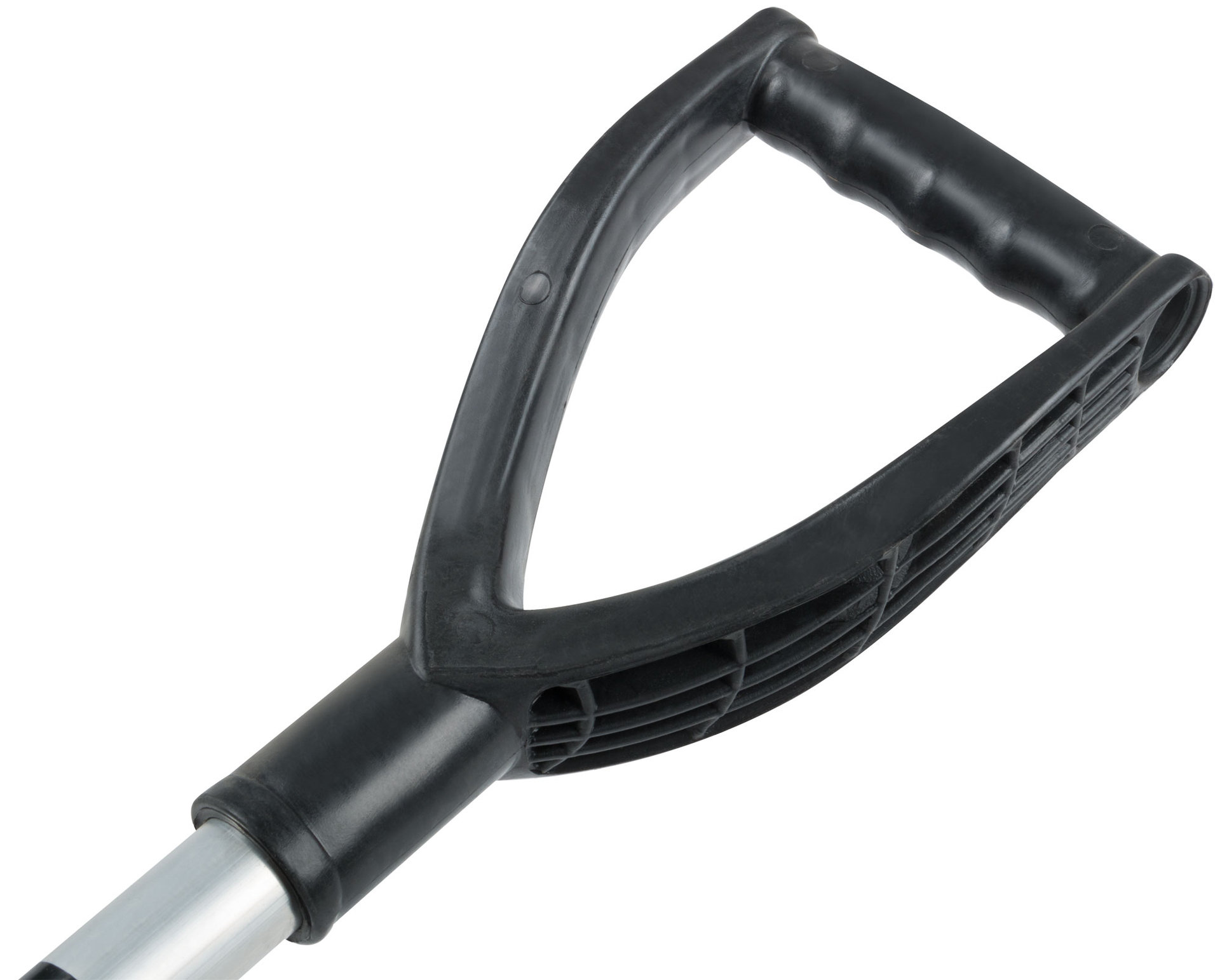 Лопата для уборки снега пластиковая, съемный алюминиевый черенок 490х400х1380 мм (68108)