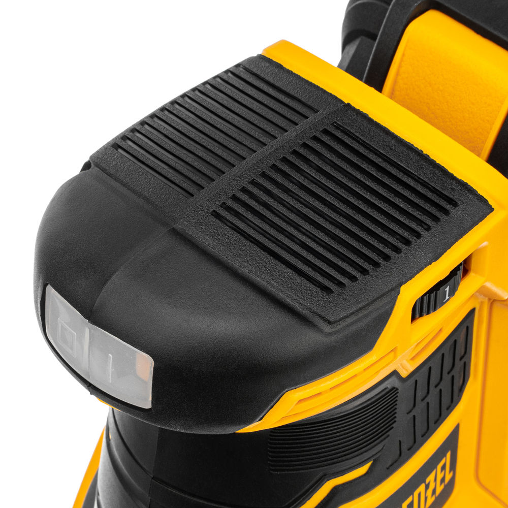 Машина шлифовальная эксцентриковая аккумуляторная COS-125, 18В Li-Ion Denzel (28470)