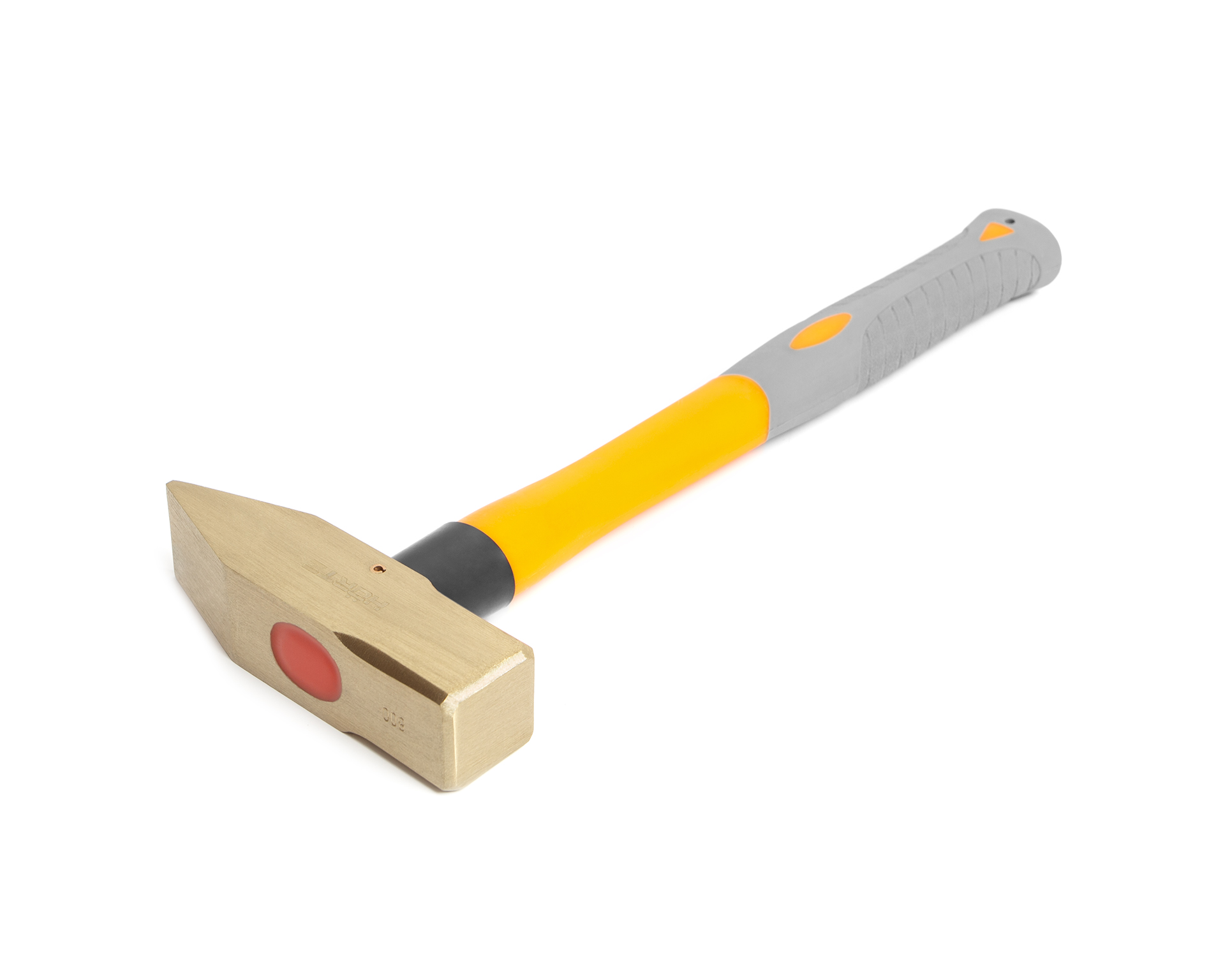 Молоток слесарный 0.8 квадратный боек сплав AlCu искробезопасный с фиберглассовой рукояткой HORTZ