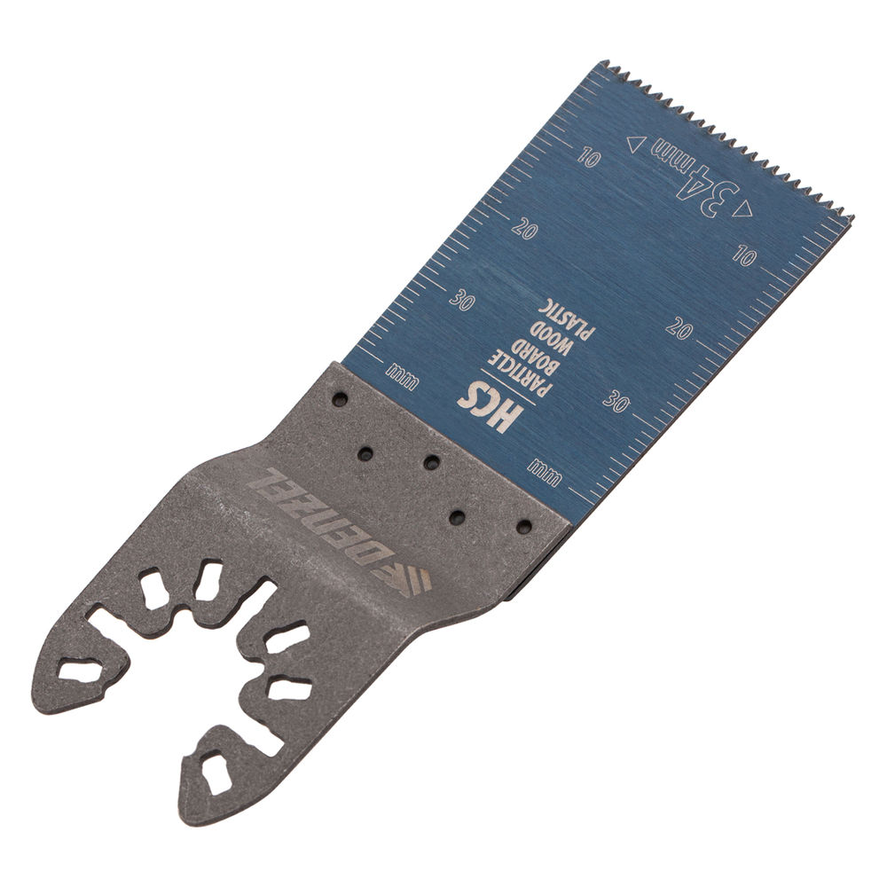 Насадка для МФИ режущая пазовая прямая, HCS, по дереву, 34 х 1.4 мм, мелкий зуб Denzel (782312)