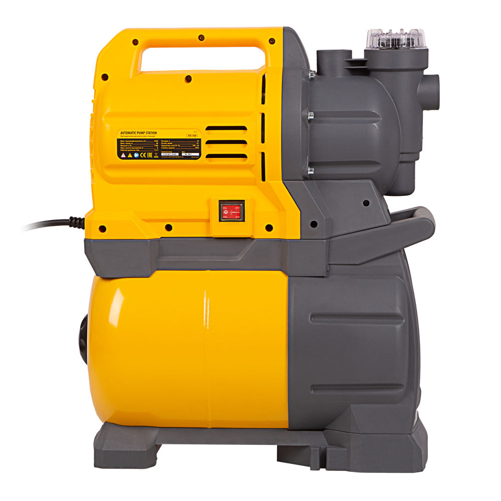 Насосная станция PSХ1300, Х-Pro, 1300 Вт, 4500 л/ч, ресивер 24 л, подъем 48 м Denzel (97213)