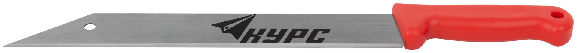 Нож для резки теплоизоляционных плит, лезвие 340х50 мм, высокоуглеродистая сталь, пластиковая ручка (10639)