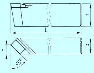 Резец проходной прямой 20х20х140 Р6М5
