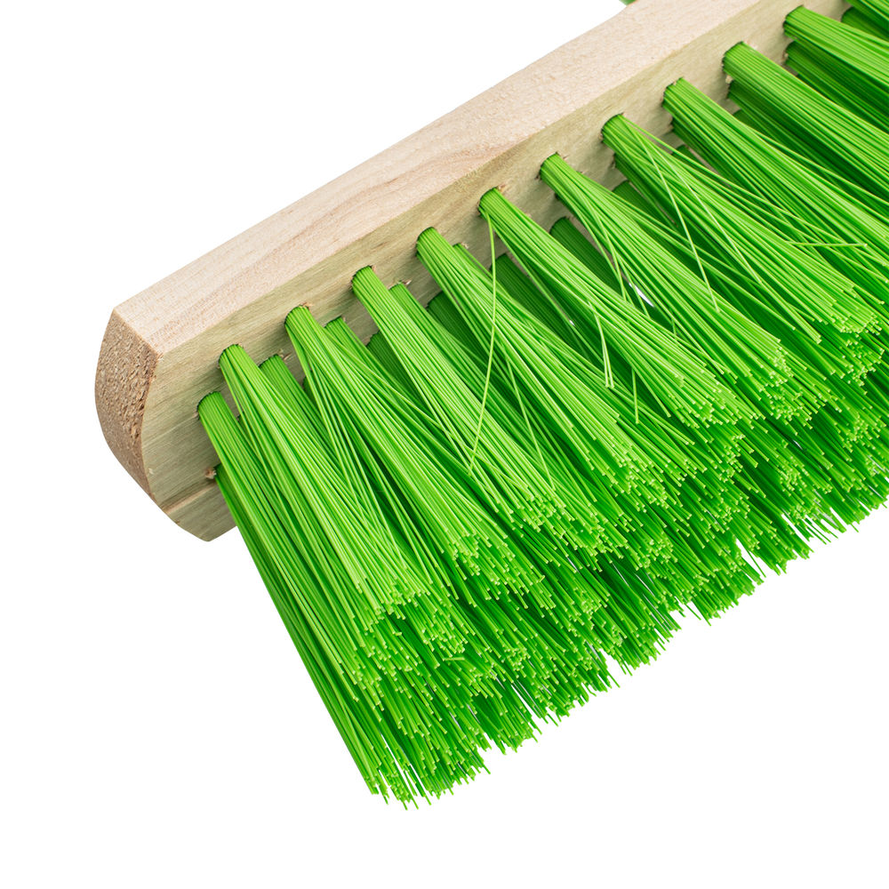 Щетка деревянная для подметания пола, 280 мм, 5 рядов, прямая тулейка с резьбой, без черенка Сибртех (84614)
