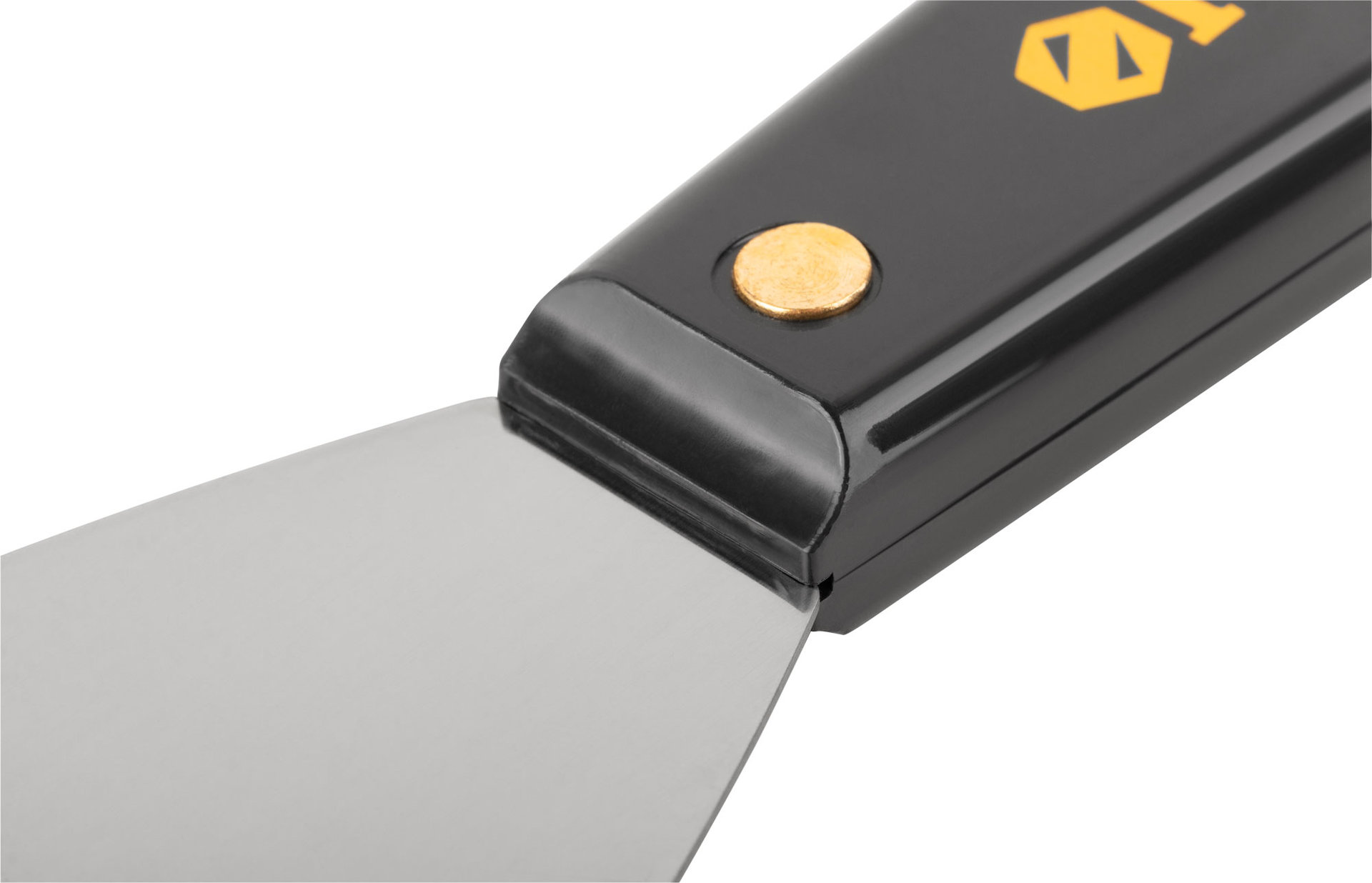 Шпатель для удаления ржавчины Профи, толщ. лезвия 1 мм, пластик.ручка с метал.бойком 2,5 (63 мм) (06395)