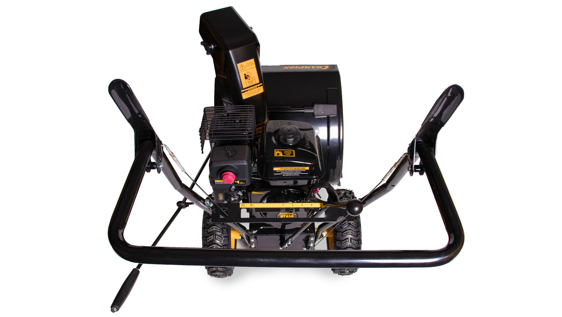 Снегоотбрасыватель CHAMPION ST656 (6,5лс 56см 5F/2R колеса 3,6л 72кг руч.стартер) (ST656)