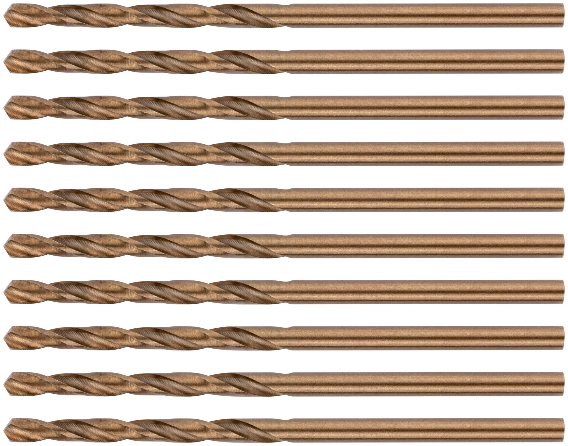 Сверла по металлу HSS с добавкой кобальта 5% Профи 2,5 мм (10 шт.) (33925)