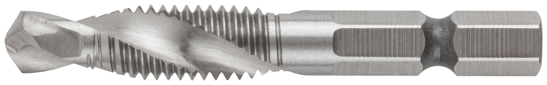 Сверло-Метчик комбинированное метрическое, быстрорежущая (HSS) сталь Р6М5, М8х1,25 мм, 24/58 мм (70905)