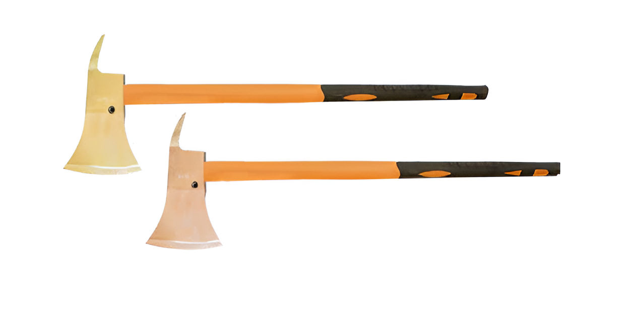 Топор пожарный с удлиненной рукояткой AlCu рукоятка фиберглас искробезопасная 196A-1002, HORTZ