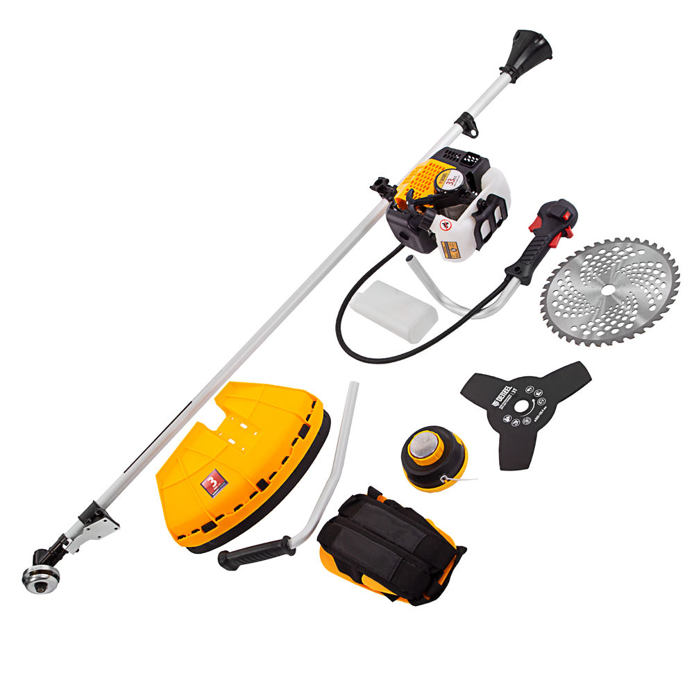 Триммер бензиновый DGT 330, 33 см3, 1.8 л. с, неразъемная штанга, состоит из 2 частей Denzel (96234)