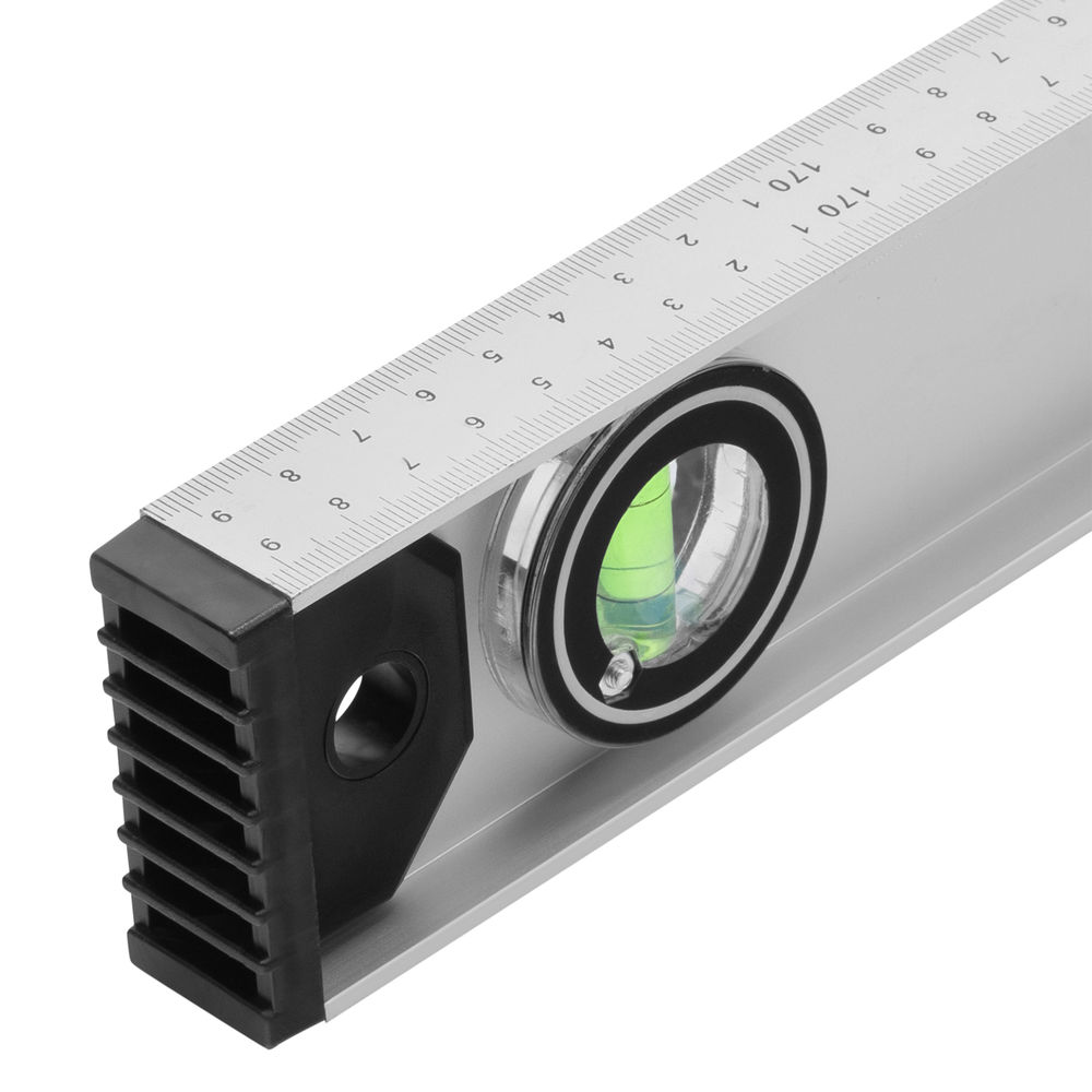 Уровень алюминиевый Рельс, 1800 мм, 3 глазка (1 поворотный) Matrix (34038)