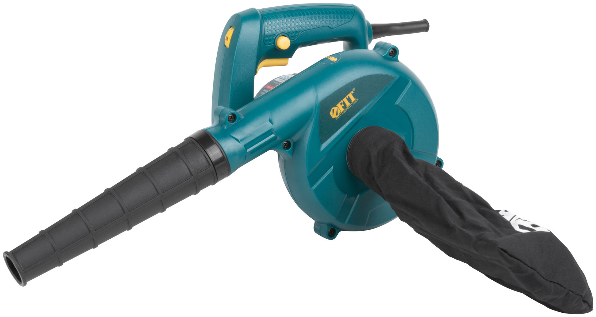 Воздуходувка-пылесос 600 Вт; 6000-16000 об/мин; 3500 л/мин; 1,58 кг; БС щеток; коробка (80893)