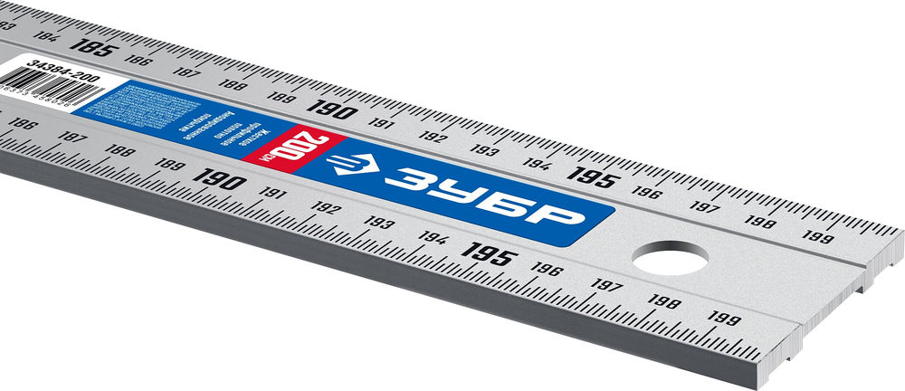 Линейка 2.0 м усиленная алюминиевая Профессионал ЗУБР АПЛ 34384-200
